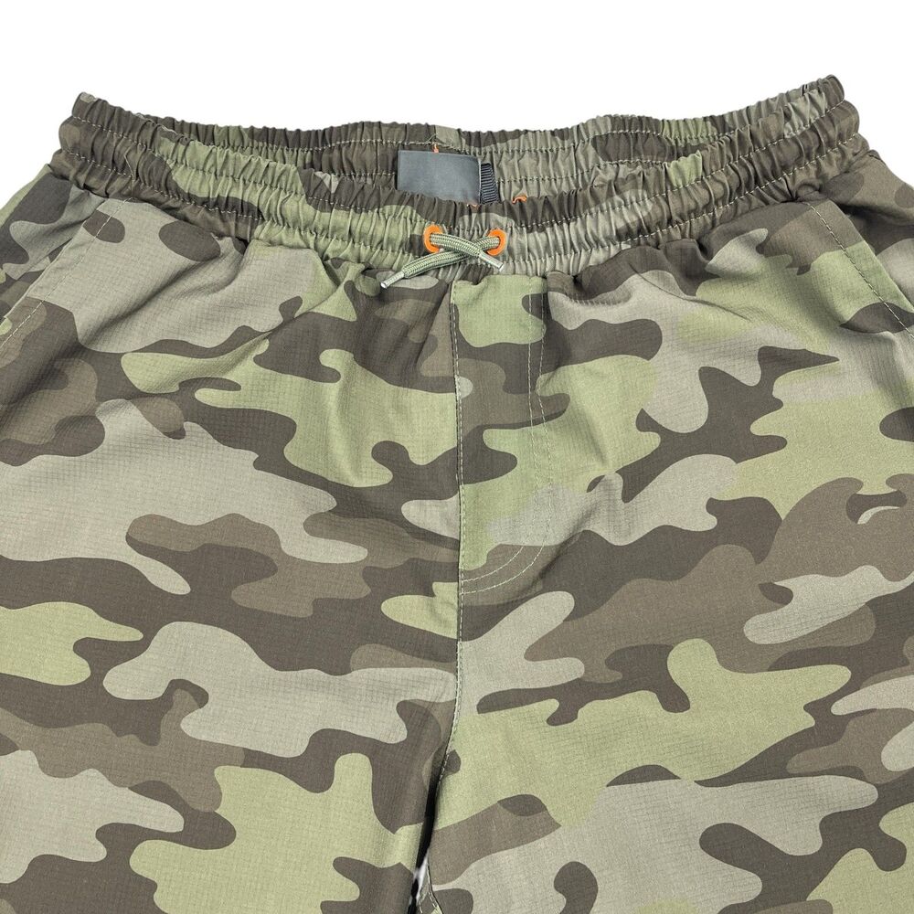 Eddie Bauer Kids XL Camo Shorts Green Mesh Lined Lightweight Outdoor Activewear - Picture 2 of 12
